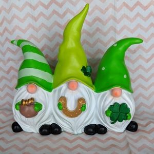 New - Luck of the Irish 3 Gnome decorative accent -10" x 10"